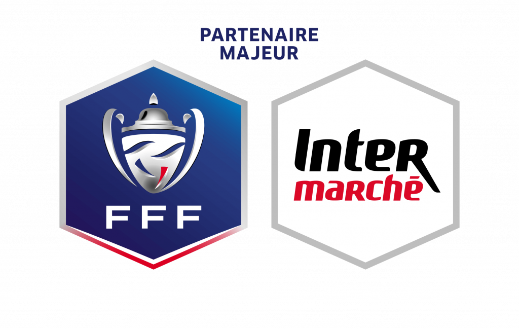 Logo FFF et Intermarché partenaire majeur